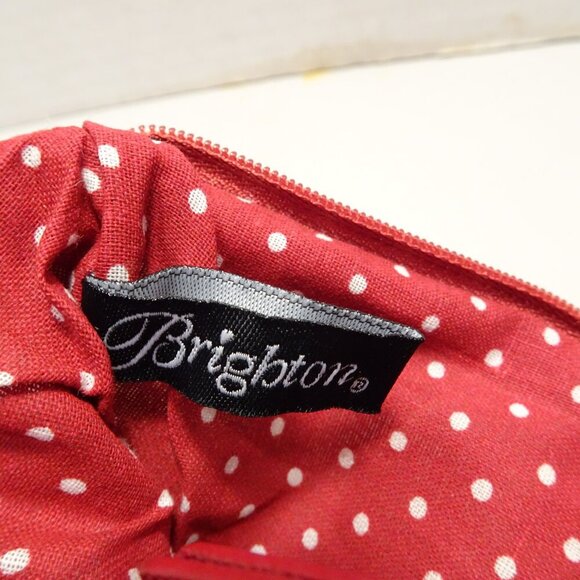 Brighton In Love We Trust Pouch Hearts Tom Clancy Canvas Makeup Toiletry Travel - Picture 4 of 4